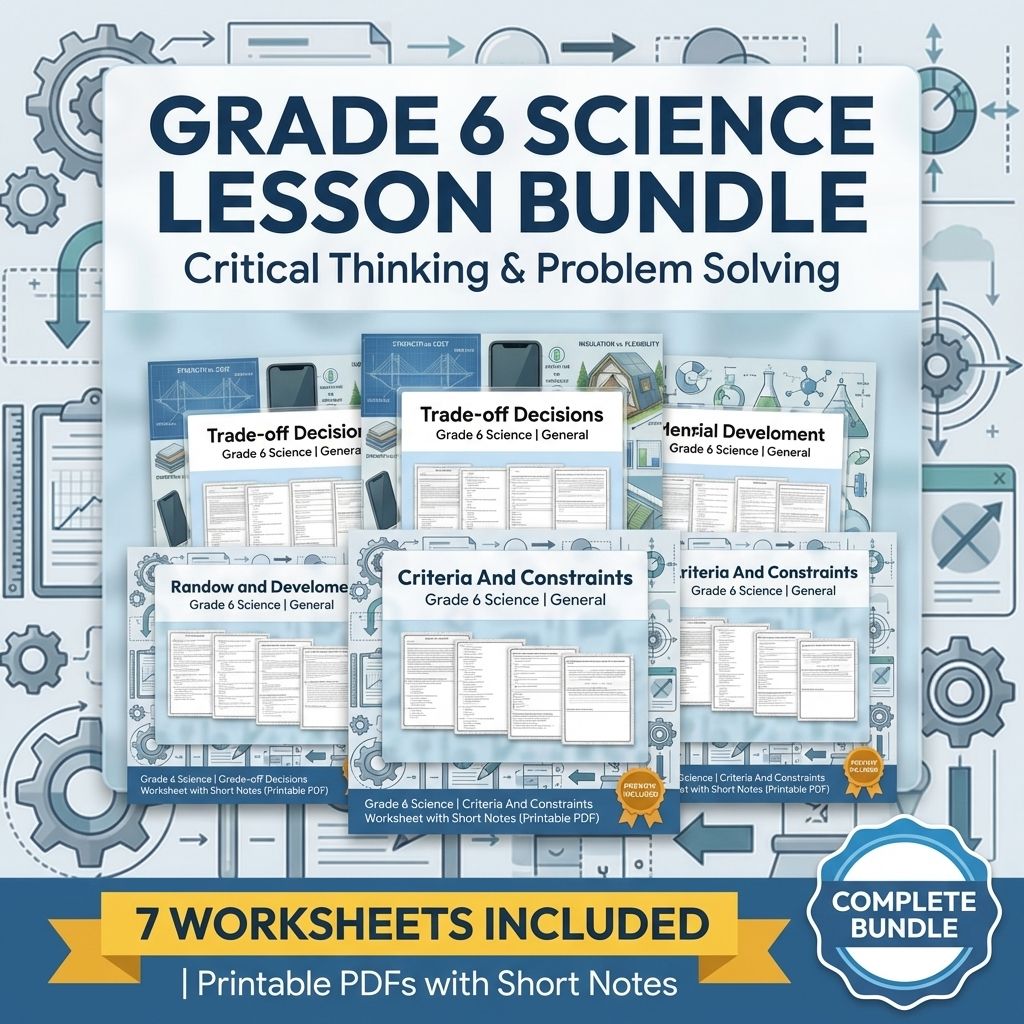 Grade 6 Science Lesson Bundle | Critical Thinking & Problem Solving — bundle cover