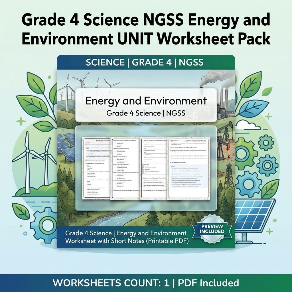 Grade 4 Science | Earth and Human Activity NGSS Unit Bundle  — bundle cover