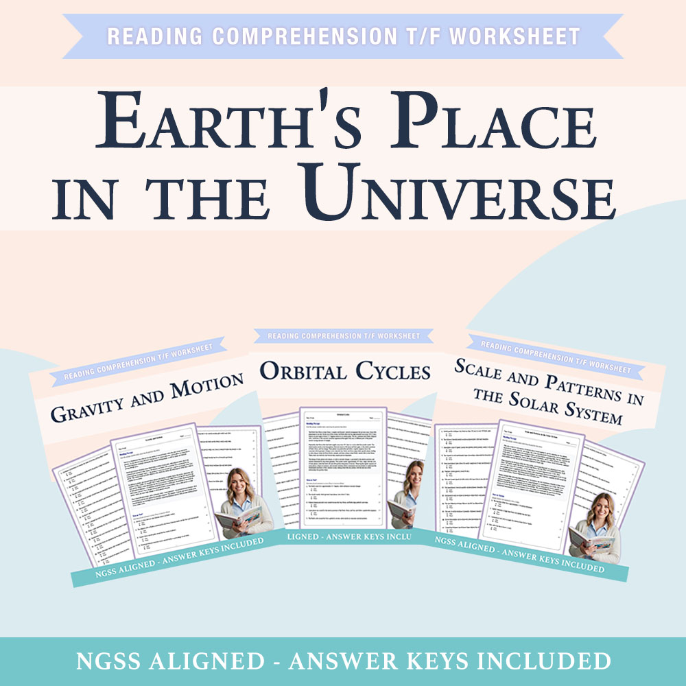 Grade 8 Science | Solar System Patterns, Orbital Cycles & Gravity (PDF +Answers) — bundle cover
