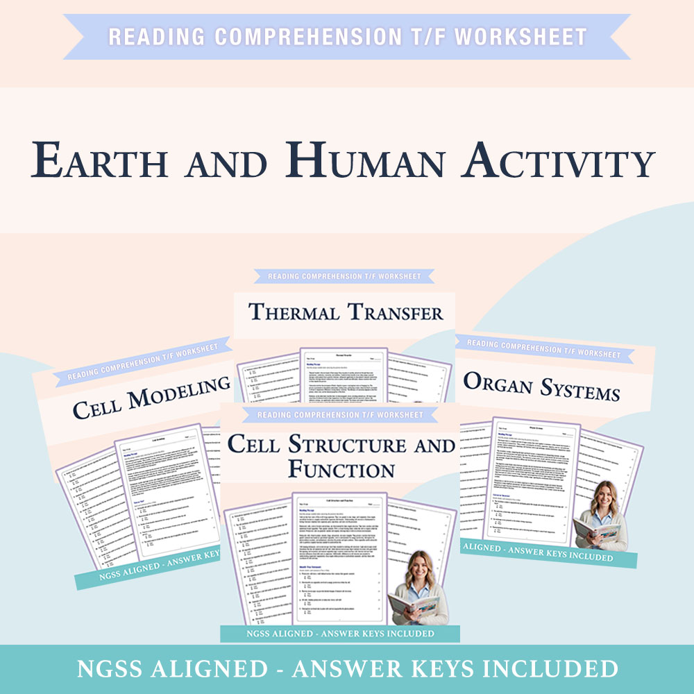 Grade 8 Science Unit | Environmental Change & Climate Drivers  (PDF +Answer Key) — bundle cover