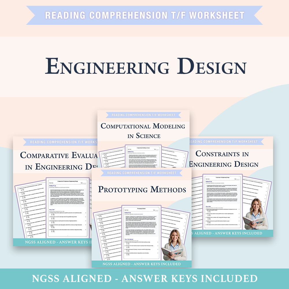 Grade 9 Science | Engineering Design & Modeling Bundle (PDF + Answer Key) — bundle cover