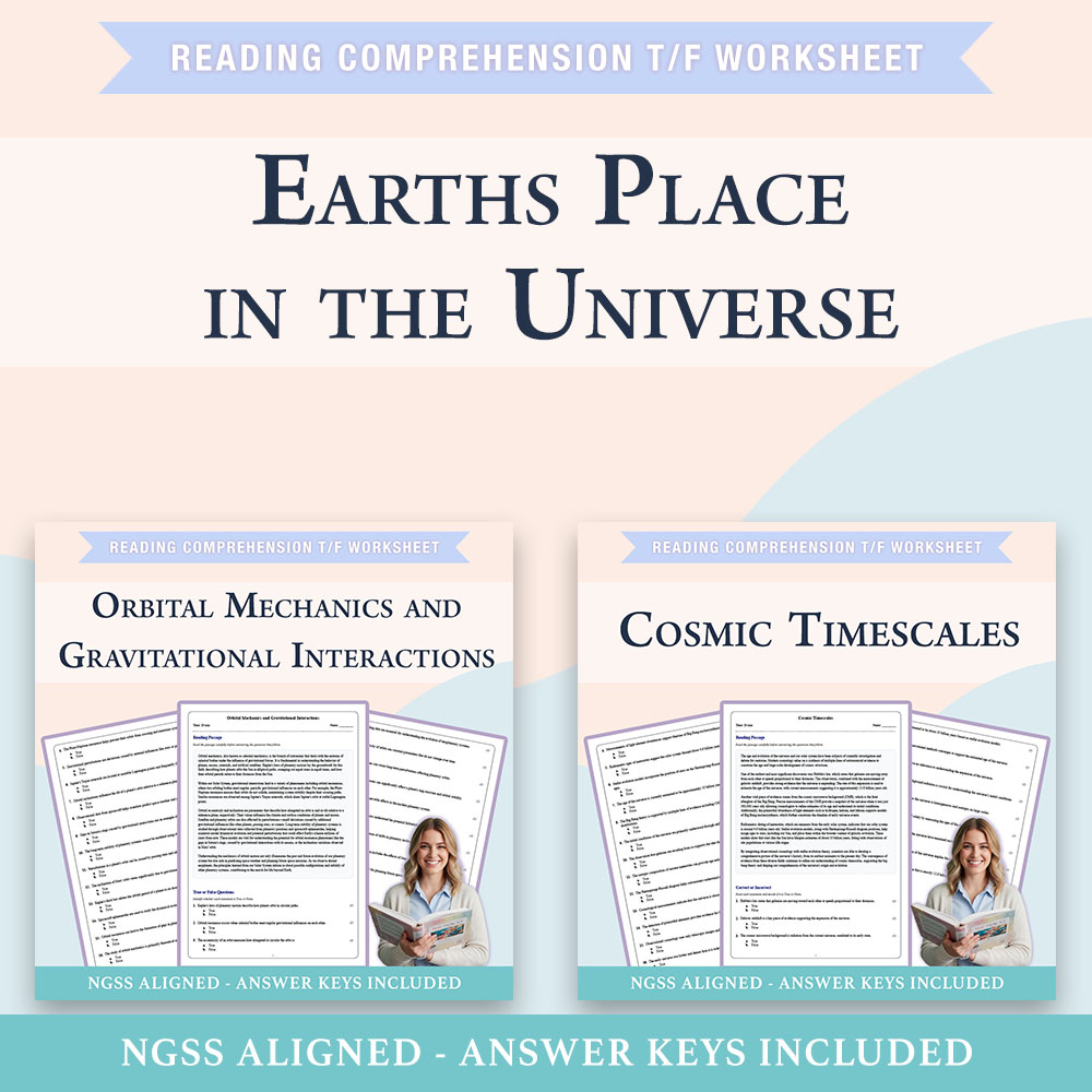 Grade 11 Science |Cosmic Timescales & Orbital Mechanics Bundle(PDF + Answer Key) — bundle cover