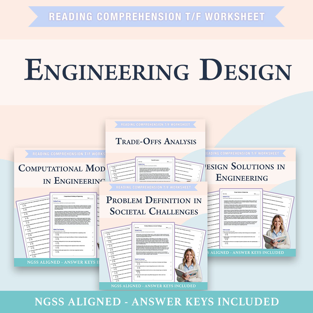 Grade 11 Science | Engineering Problem-Solving & Modeling (PDF + Answer Key) — bundle cover