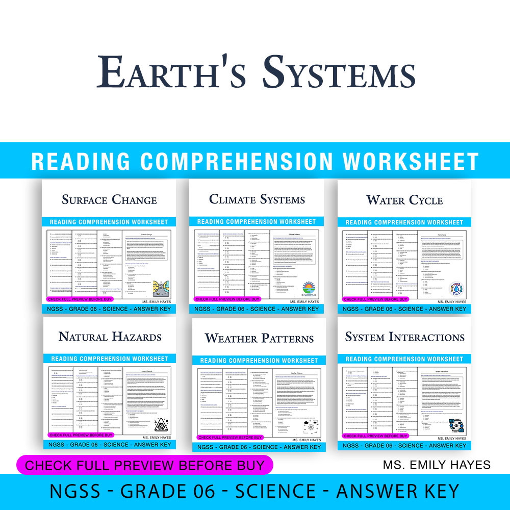 Grade 6 Science | Weather and Climate System Bundle (PDF+ Answer Key) — bundle cover