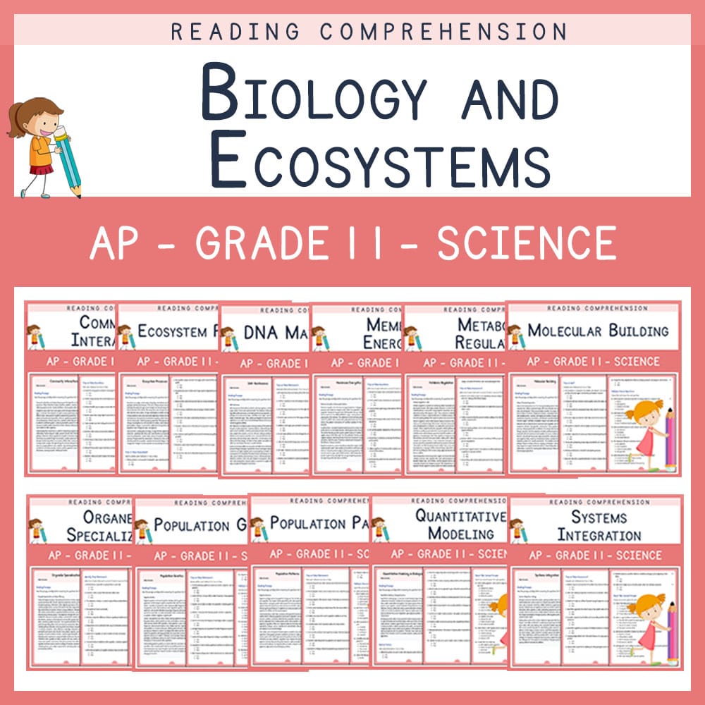 Grade 11 Science | Biology and Ecosystems Custom Bundle | AP Framework — bundle cover