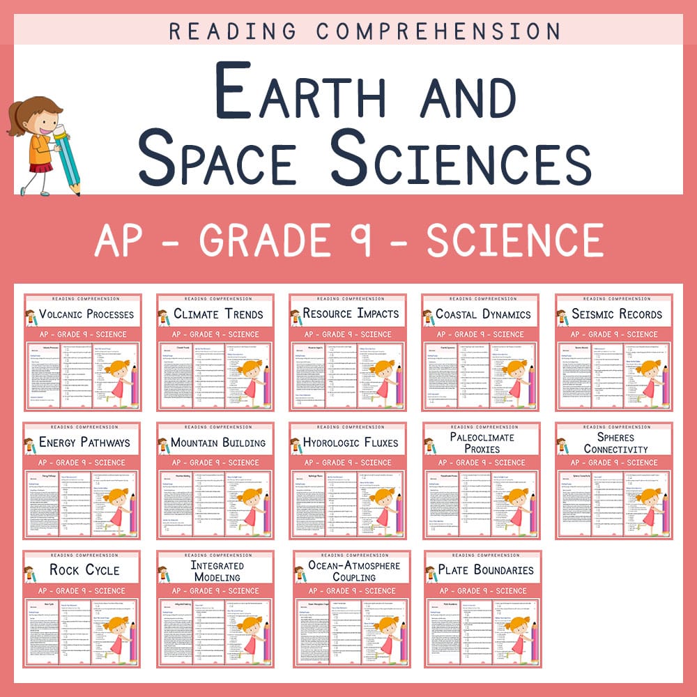 Grade 9 Science | Earth and Space Science Custom Bundle | AP Aligned — bundle cover