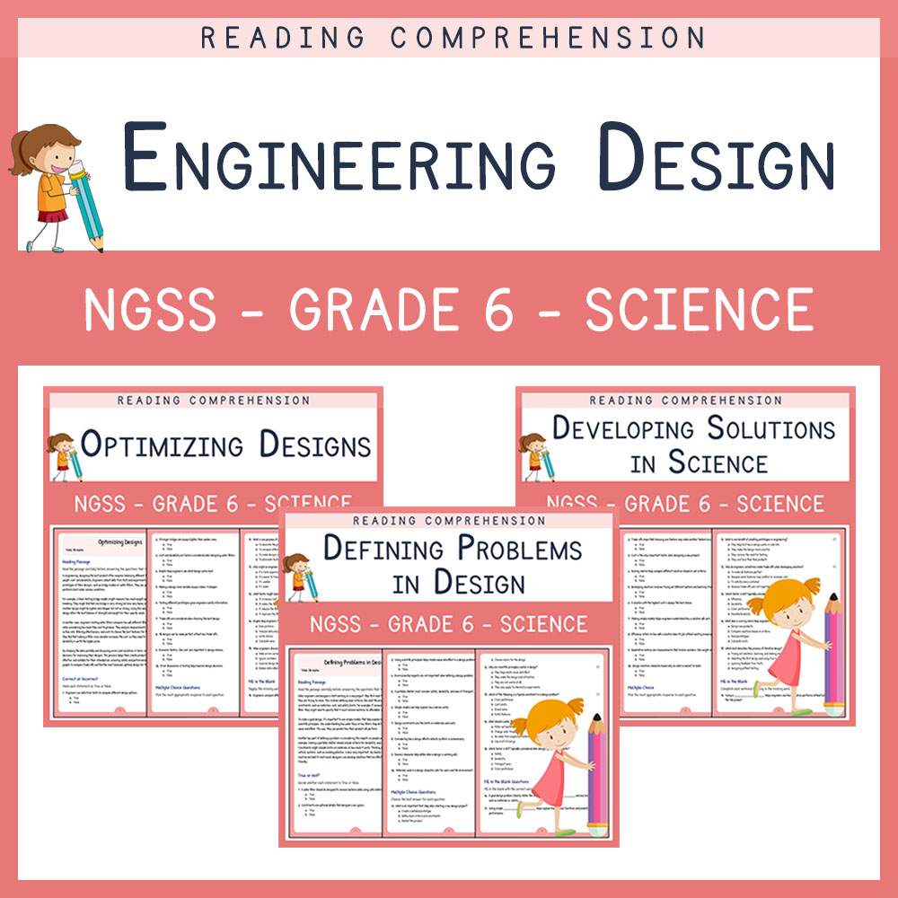 Grade 6 Science | Engineering Design & Problem Solving Unit Bundle (PDF + Answer Keys) — bundle cover