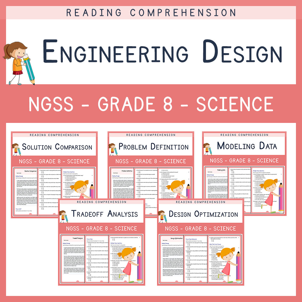 Grade 8 Science | Data Analysis & Optimization Worksheet Bundle (NGSS Aligned) — bundle cover