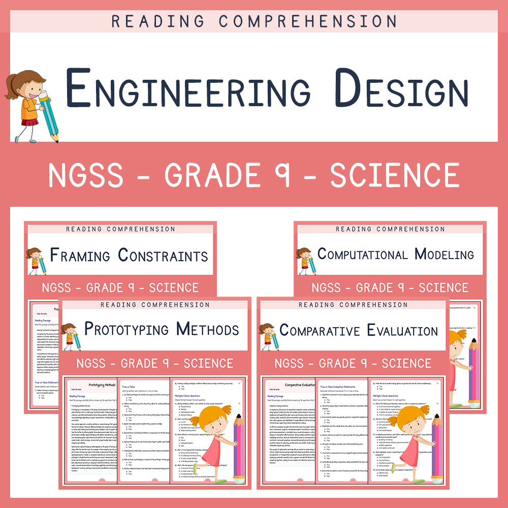Grade 9 Science Unit | Prototyping & Modeling Worksheets & Answer Keys — bundle cover