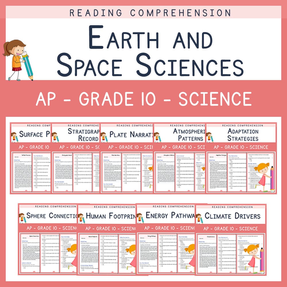 Grade 10 Science | Earth and Space Sciences Custom Bundle | Advanced Placement (AP) — bundle cover