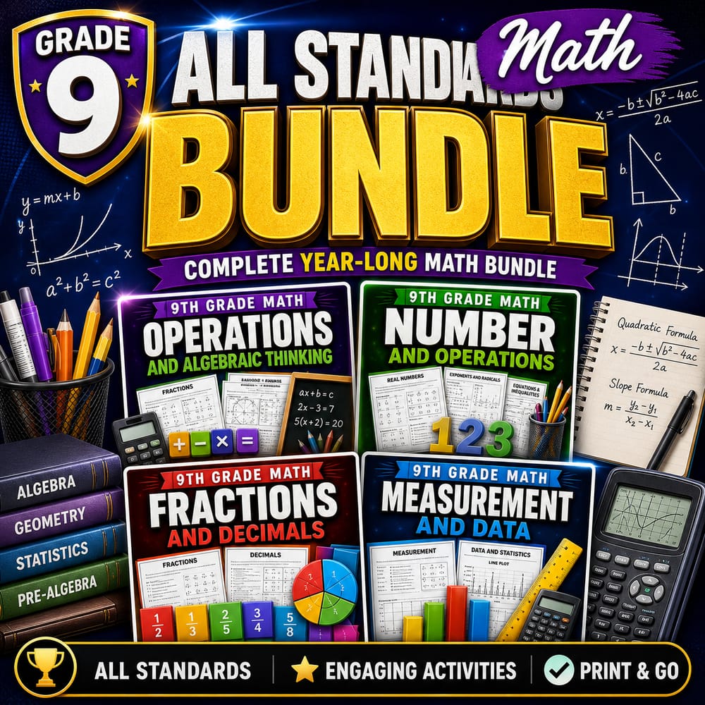Grade 9 Science Data Analysis Daily Reading Worksheets Lesson Bundle | AP — bundle cover