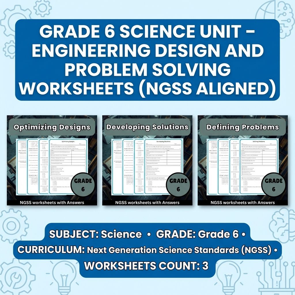 Grade 6 Science | Designing and Solving Problems Unit Bundle (NGSS Aligned) — bundle cover