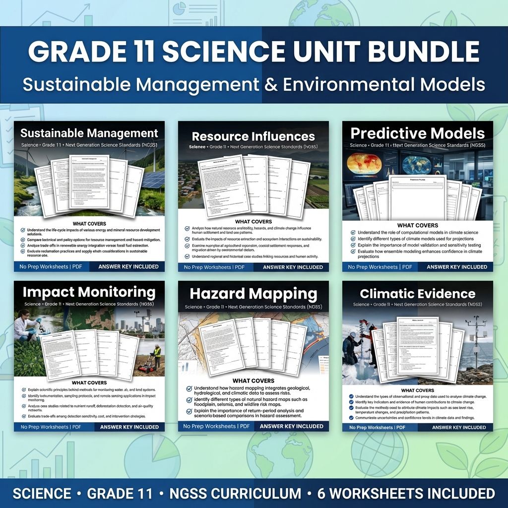 Grade 11 Science Unit Bundle – Sustainable Management & Environmental Models — bundle cover