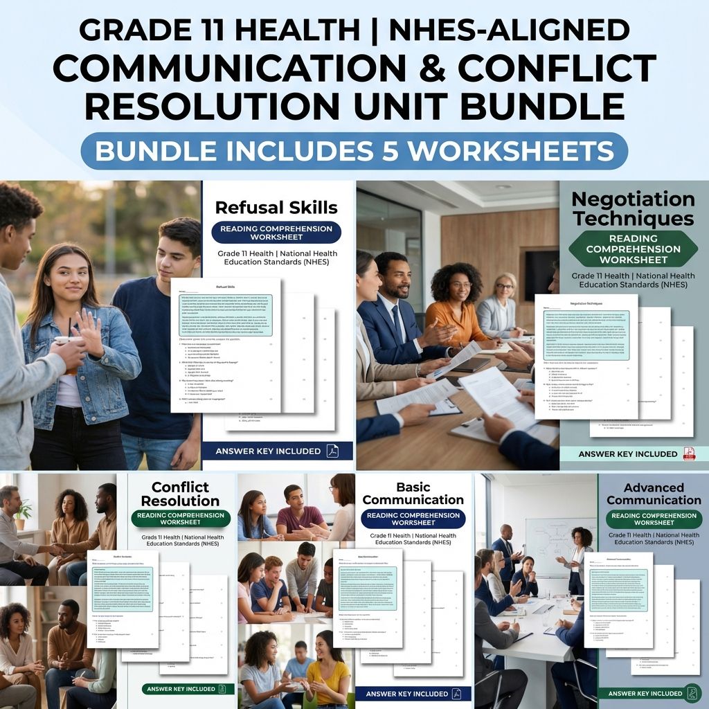 Grade 11 Health | Interpersonal Communication Skills Unit Bundle (NHES Aligned) — bundle cover