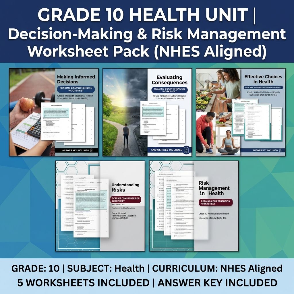 Grade 10 Health | Decision-Making Skills Unit Bundle  — bundle cover