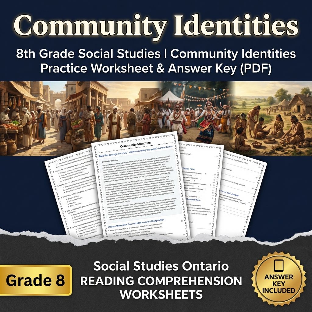 Grade 8 Social Studies Bundle | Critical Thinking & Key Concepts — included worksheet 1