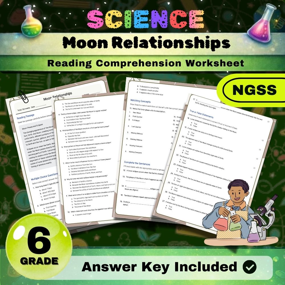 Grade 6 Science Worksheets Bundle | NGSS-Aligned — included worksheet 3