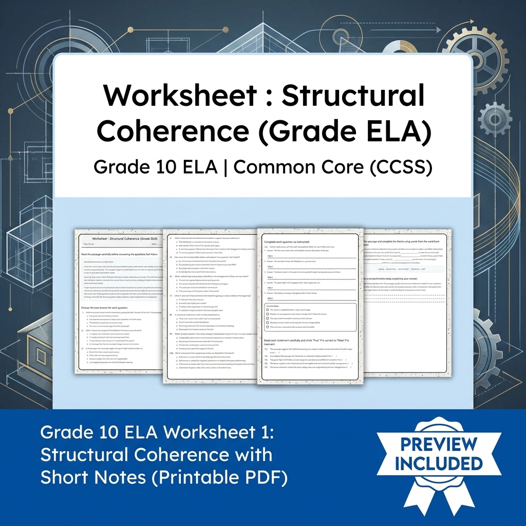 Grade 10 Source Integration & Writing Skills ELA Full-Year Bundle (CCSS) — included worksheet 2