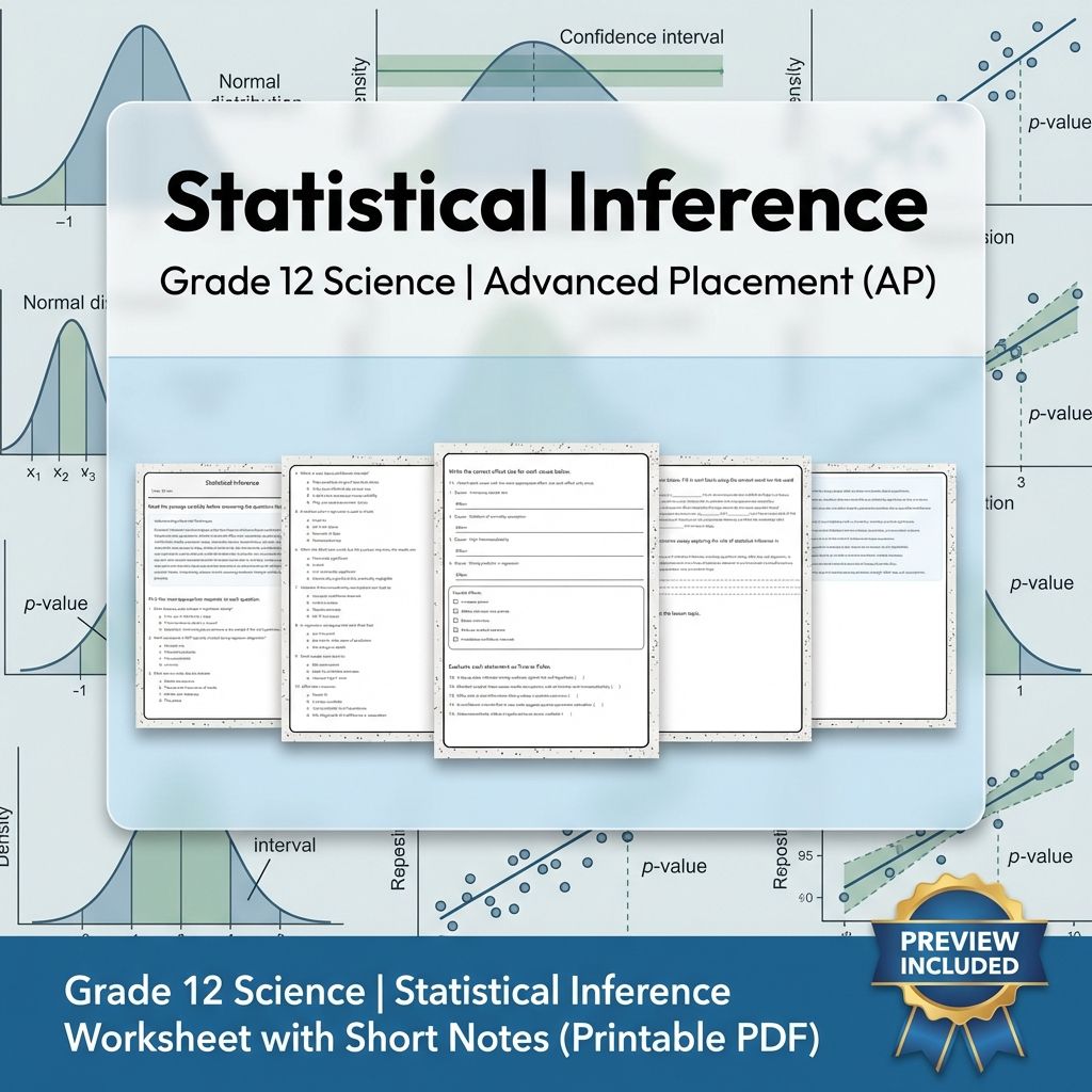 Grade 12 Science Worksheet Bundle – Physics & Biology Topics (PDF Collection) — included worksheet 1