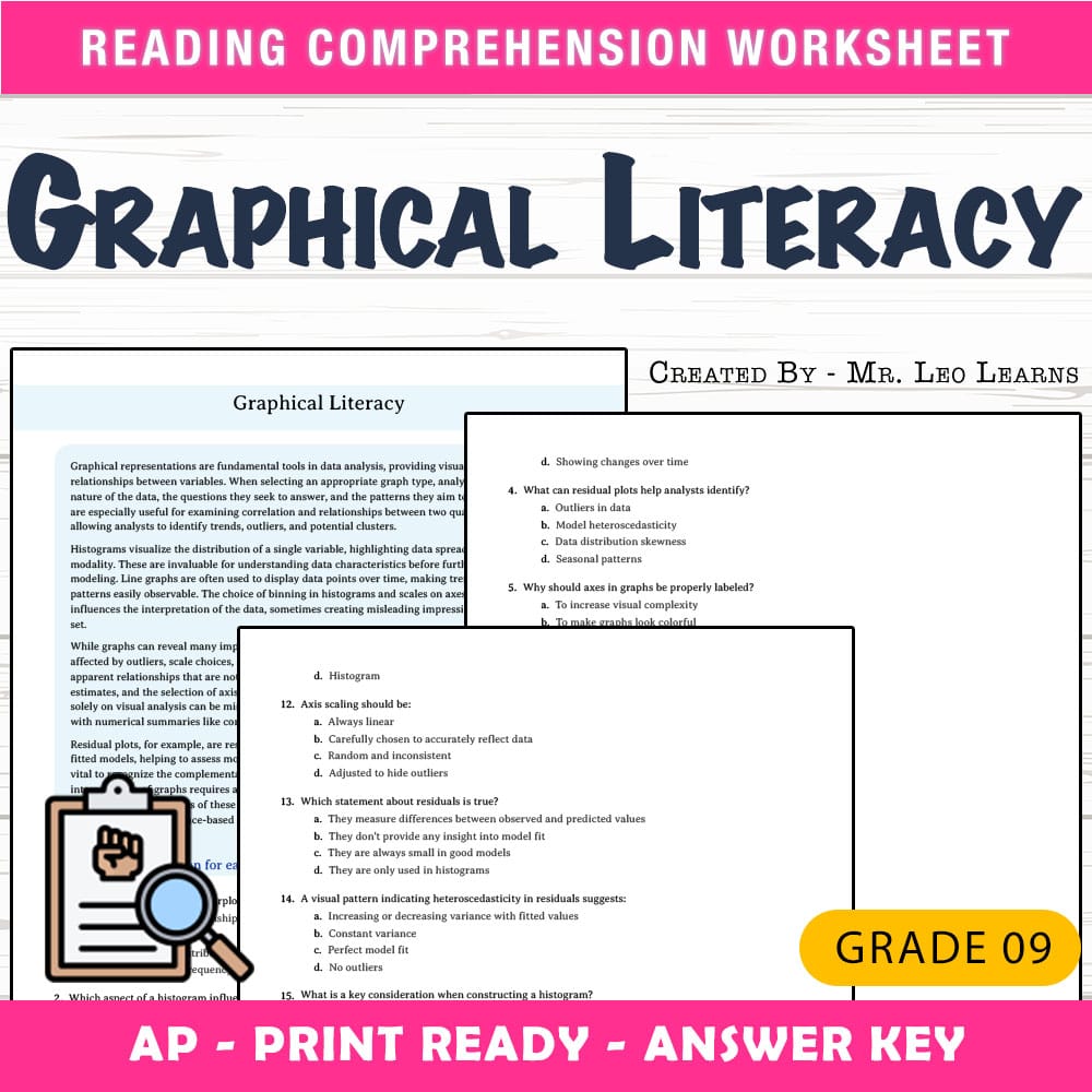 Grade 9 Science worksheet mcq paper worksheet — Grade 9 Science — Worksheet MCQ Paper for Mastering Graphical Literacy — p…