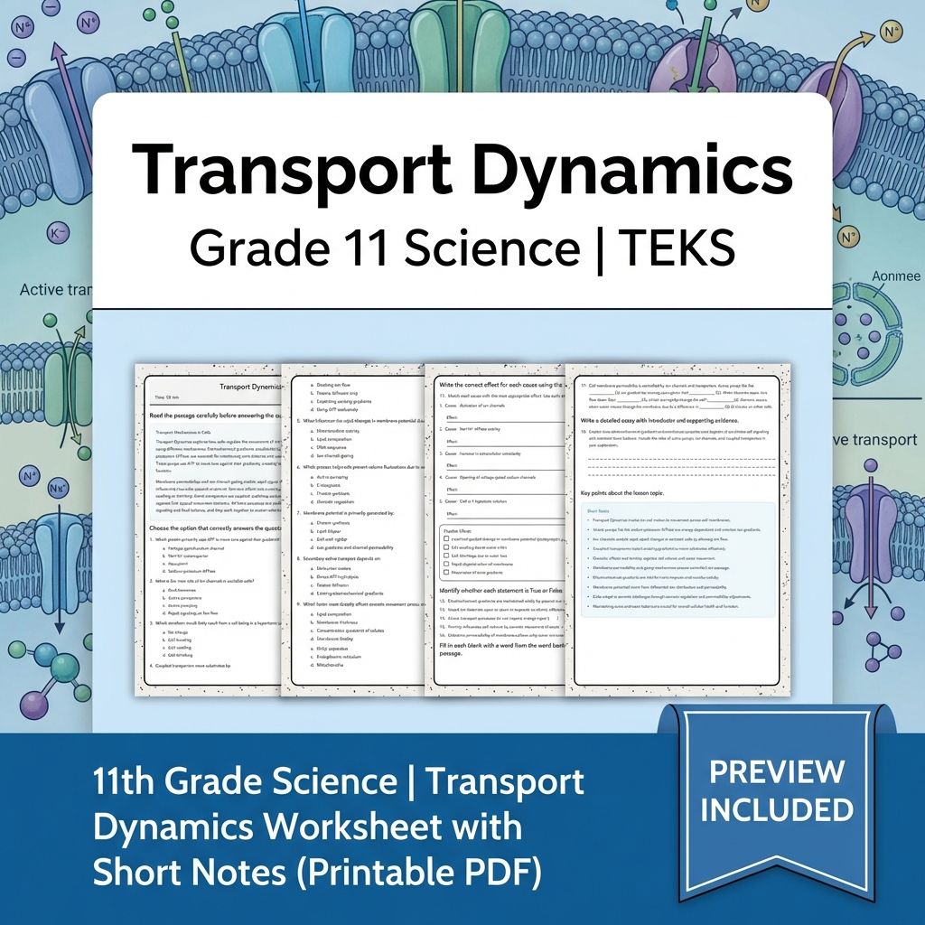 Grade 11 Science Worksheet Bundle | Genetics, Evolution & Human Body (PDF) — included worksheet 2