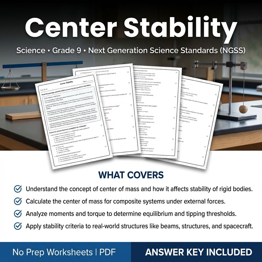 Grade 9 Science Worksheet Bundle | Physics, Biology, Earth & Energy Topics — included worksheet 2