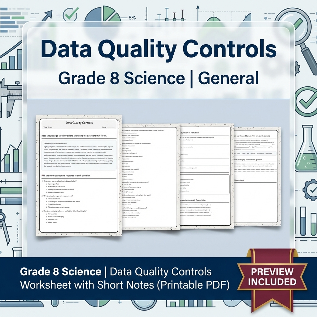 Grade 8 Science Data, Models & CER Full-Year Bundle: General Framework — included worksheet 2