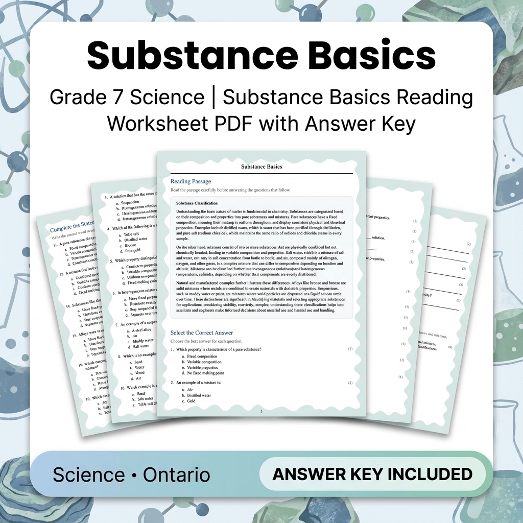 Grade 7 Science Bundle – Standards-Aligned Activities for Inquiry & Data Skills — included worksheet 3