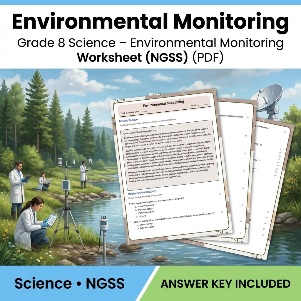Grade 8 Science NGSS Bundle | Comprehensive Worksheets for Earth & Life Sciences — included worksheet 1