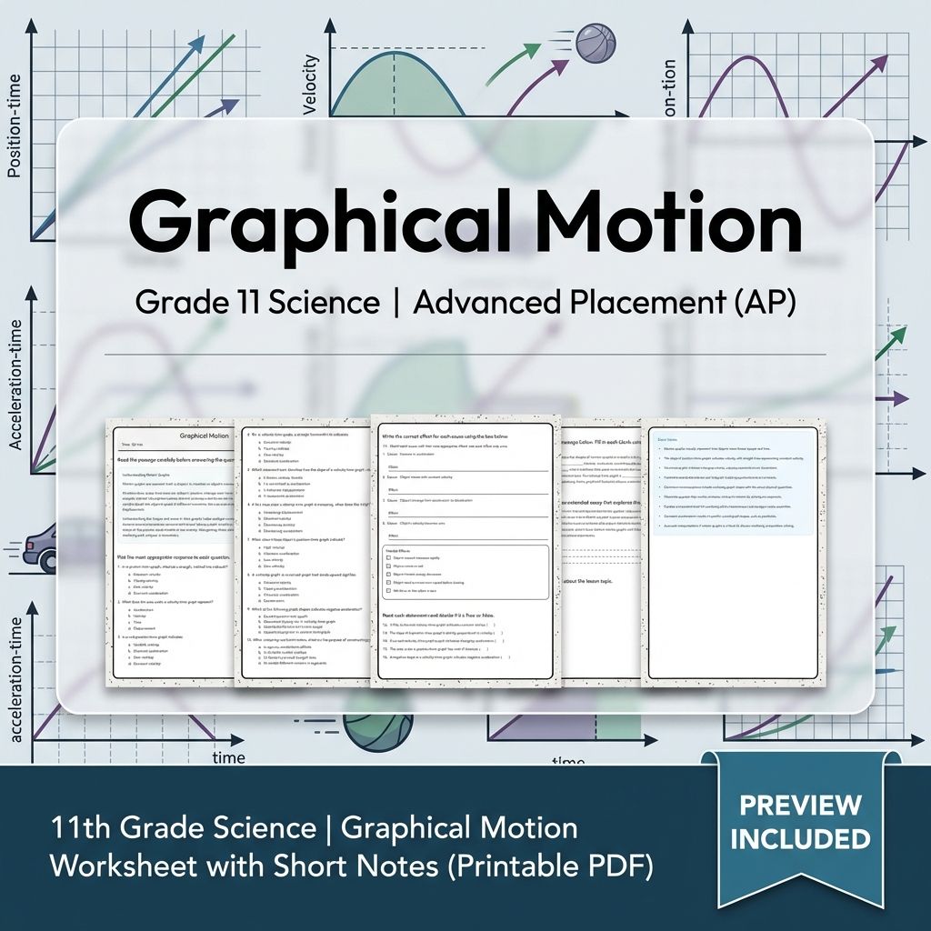 Grade 11 Physics Unit Worksheet Pack | Kinematics, Forces & Energy (Collection) — included worksheet 1