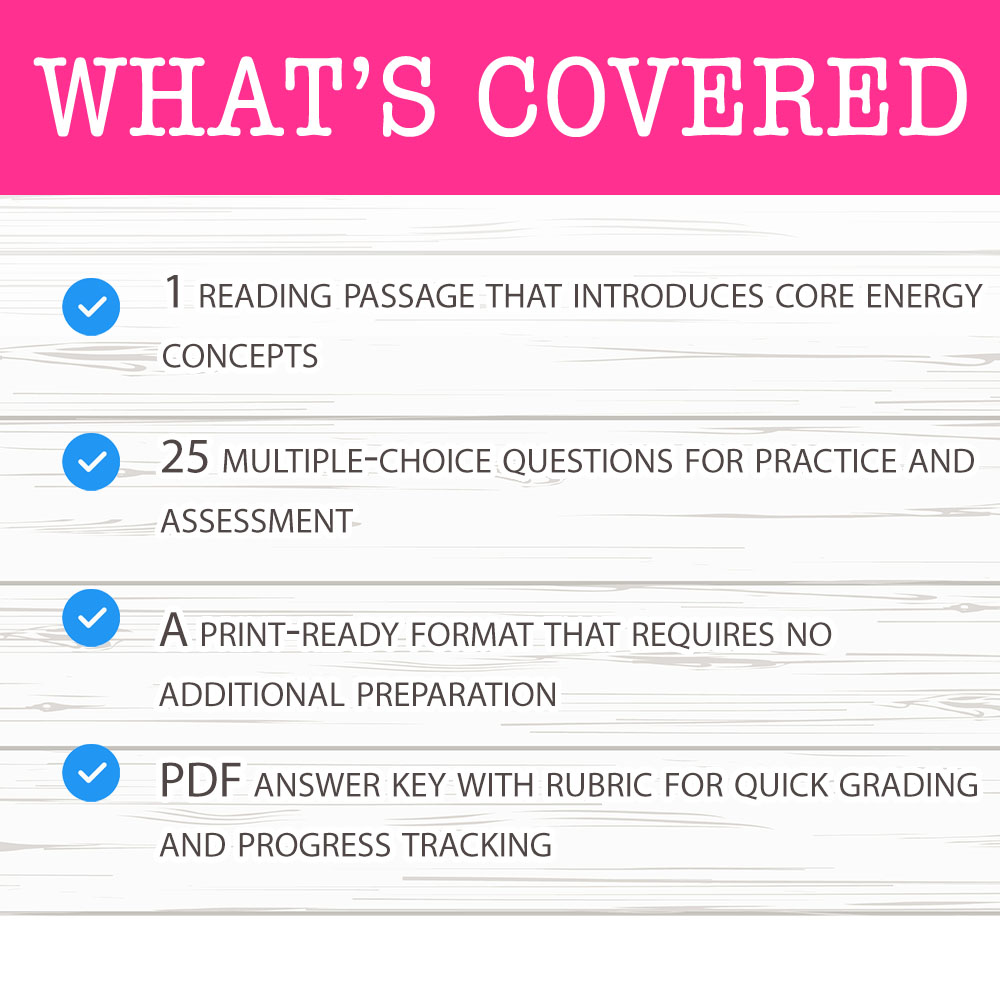 Grade 7 Science worksheet mcq paper worksheet — Grade 7 Science — Energy Relationships Worksheet MCQ Paper — page 2