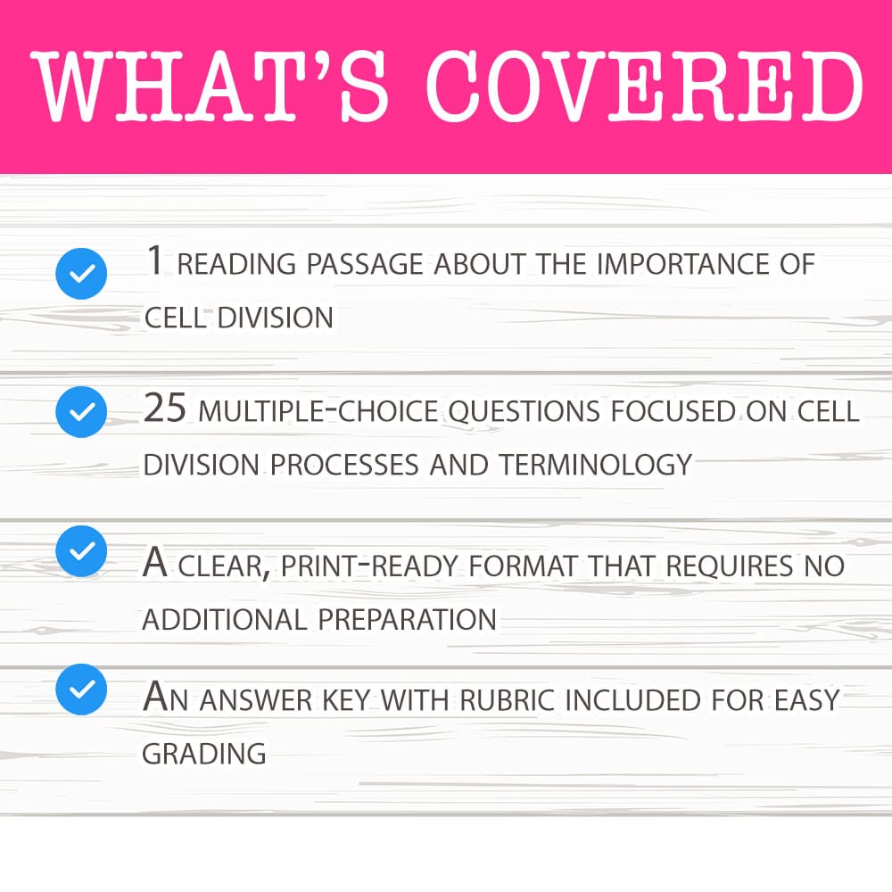 Grade 9 Science worksheet mcq paper worksheet — Grade 9 Science — Worksheet MCQ Paper for Mastering Cell Division — page 2