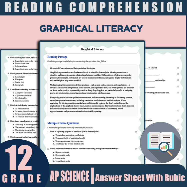 Grade 12 Science reading worksheets worksheet — 12th Grade Science | Graphical Literacy Reading Worksheet (PDF + Rubric) —…