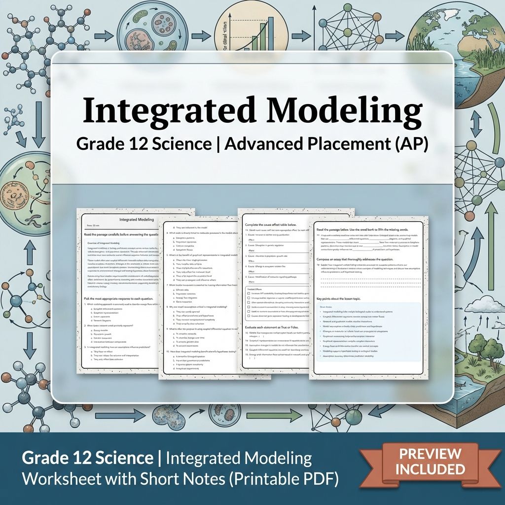 Grade 12 Science Worksheet Bundle – Physics & Biology Topics (PDF Collection) — included worksheet 2