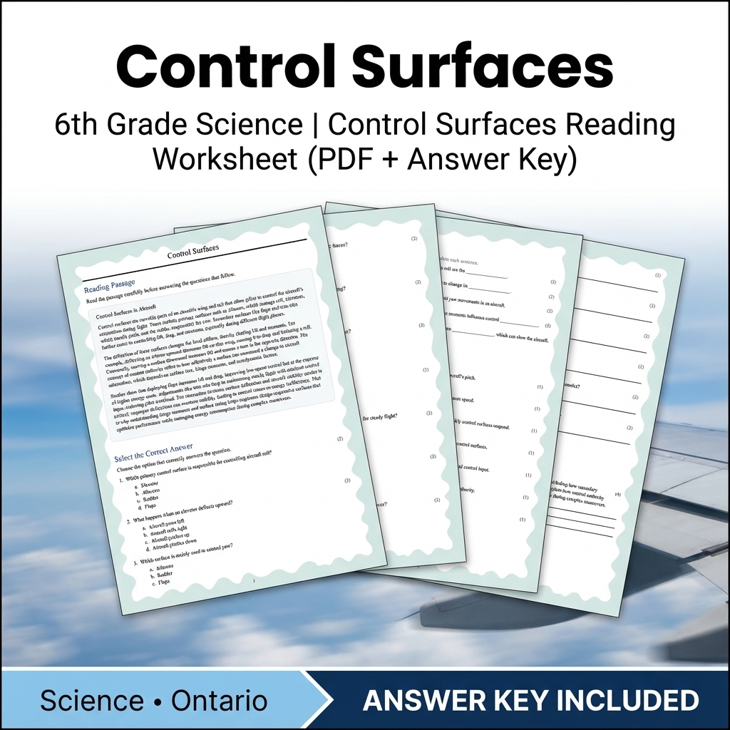 Grade 6 Science – Ecology, Circuits, Astronomy & More (PDF + Answer Key ) — included worksheet 1