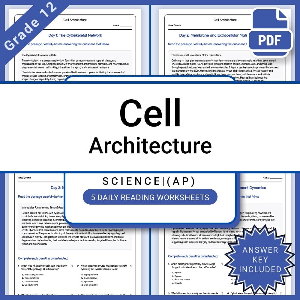 Grade 12 Science AP Full Year Bundle – Biology, Physics, Earth & Chemistry — included worksheet 5