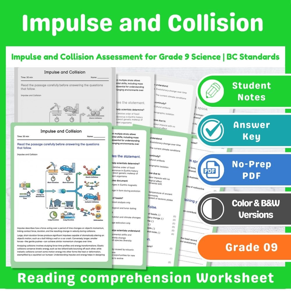 Grade 9 Science Mini Bundle – Forces and Motion Standards-Aligned Not Specified — included worksheet 1