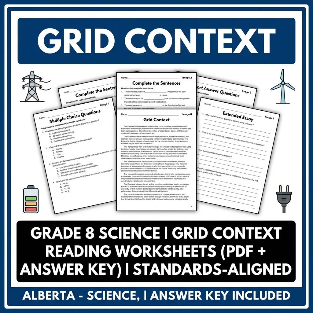 Grade 8 Science | Electricity & Magnetism Worksheet Bundle (Standards-Aligned) — included worksheet 1