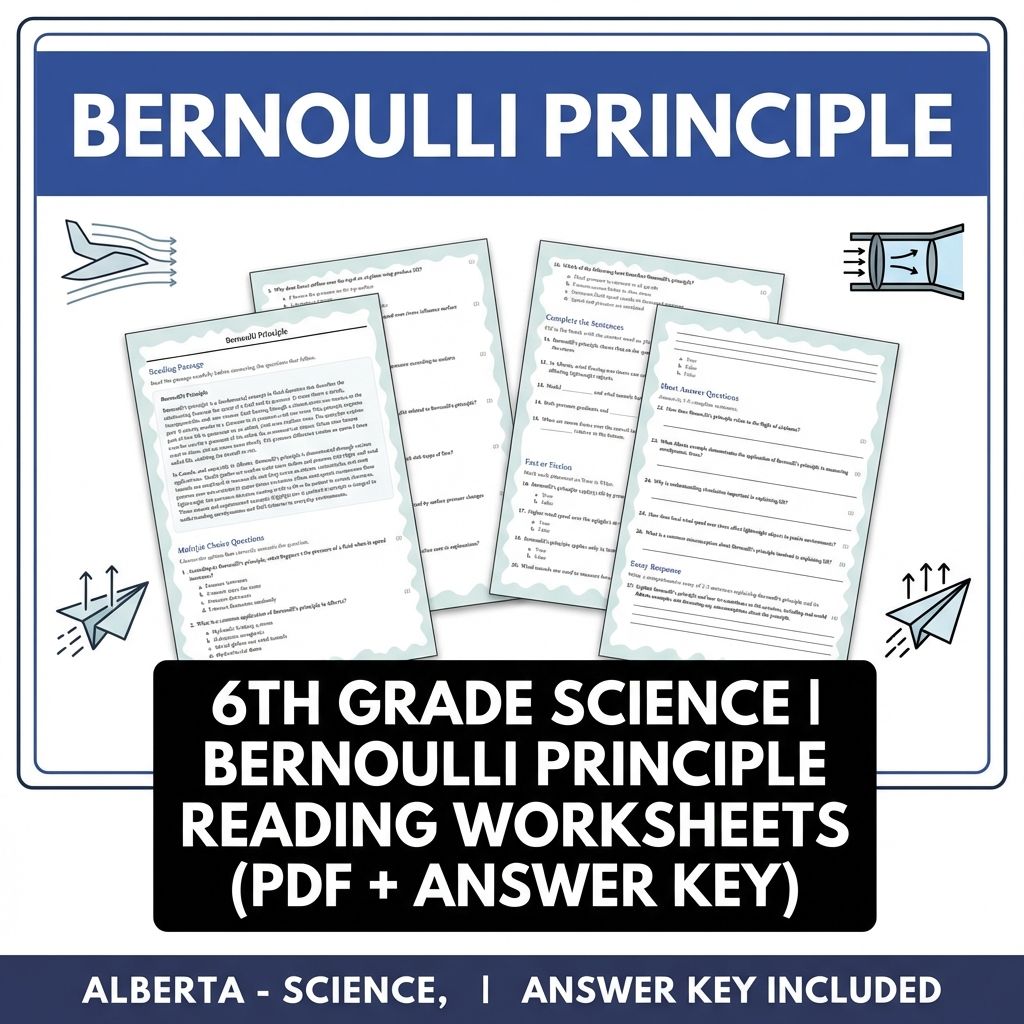 Grade 6 Science | Flight Physics & Aerodynamics UNIT Pack (Answer Keys Included) — included worksheet 3