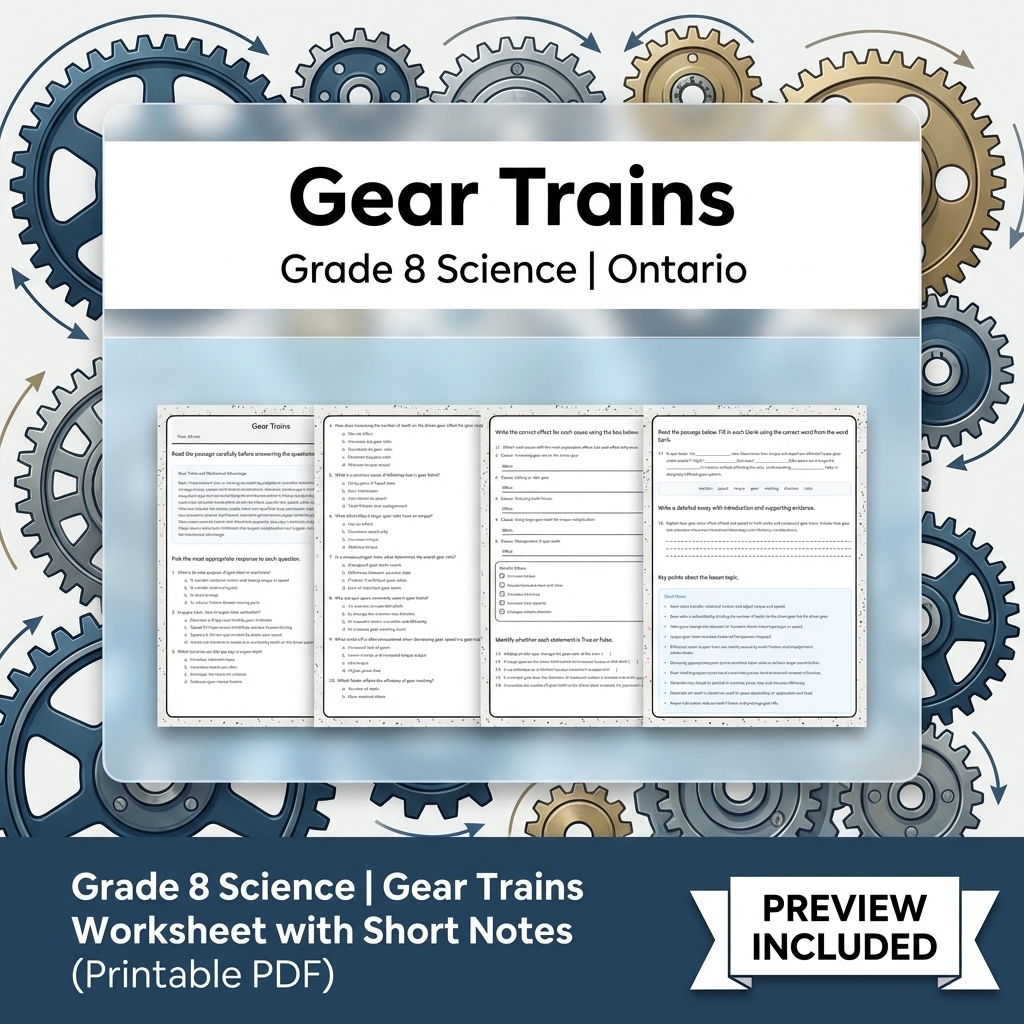 Grade 8 Science Full Year Bundle | Water Systems & Hydrostatics Curriculum — included worksheet 5