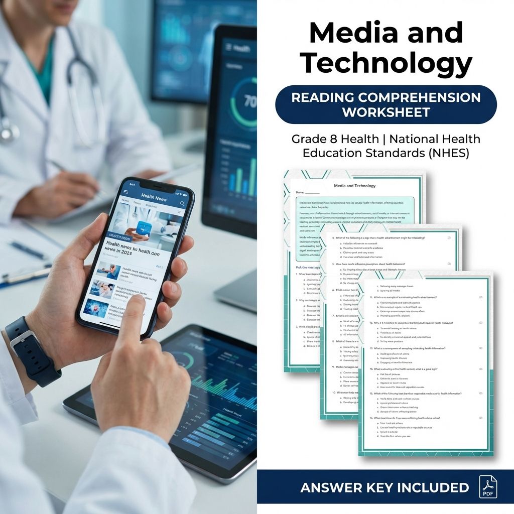 Grade 8 Health Worksheet Bundle – Body Systems, Wellness & Communication Strategies — included worksheet 3