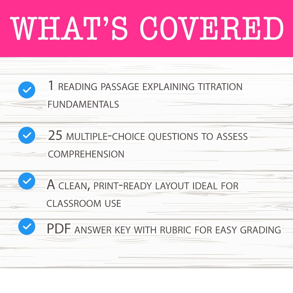 Grade 11 Science worksheet mcq paper worksheet — Grade 11 Science — Titration Theory Worksheet MCQ Paper — page 2