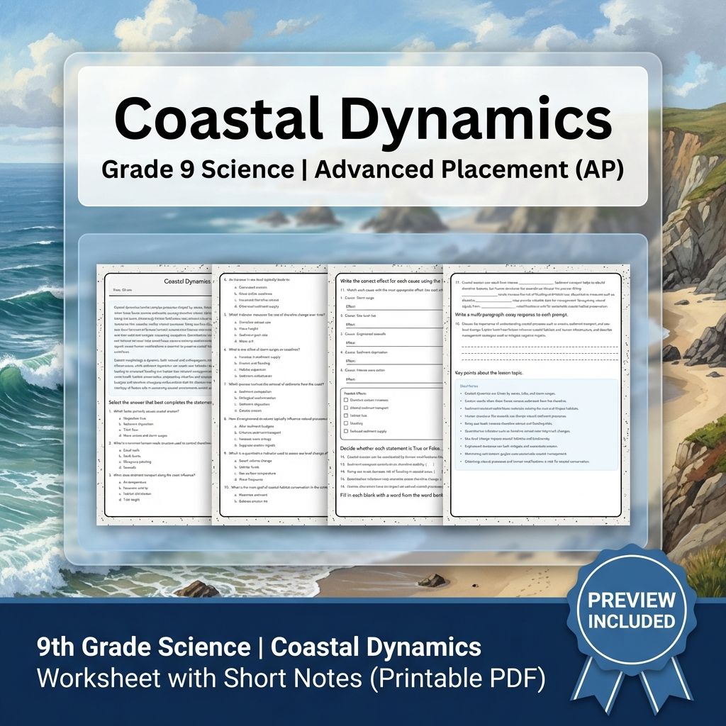 Grade 9 Science Worksheet Bundle | Comprehensive STEM Practice Pack (PDF) — included worksheet 4
