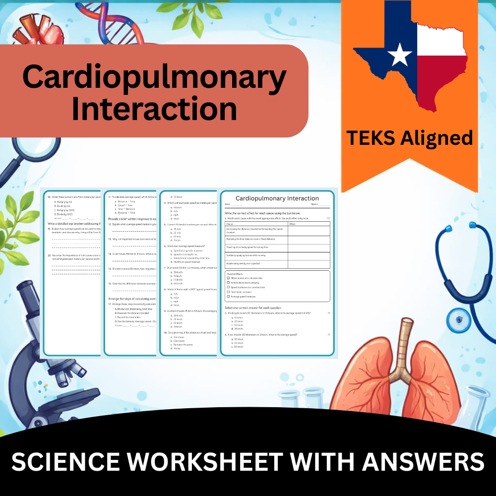 Grade 9 Science Worksheet Bundle – Comprehensive TEKS-Aligned Biology & Ecology Resources — included worksheet 6