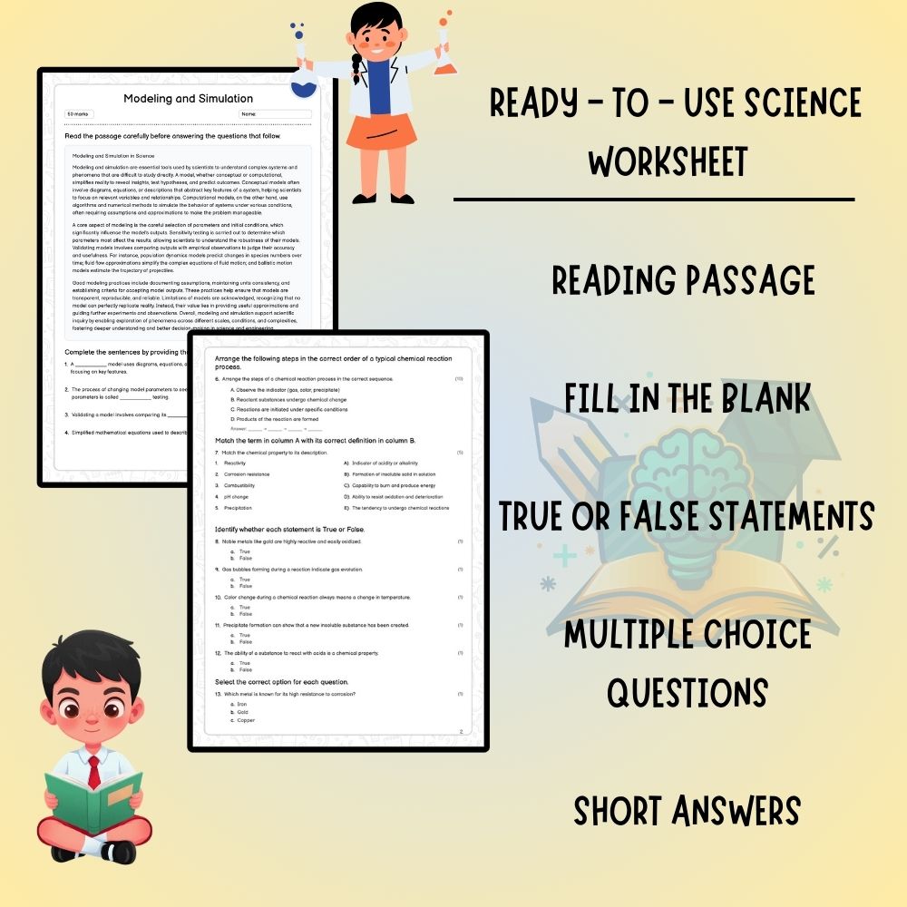 Grade 7 Science worksheet worksheet — Grade 7 Science | Modeling & Simulation Worksheet (PDF ) — page 2