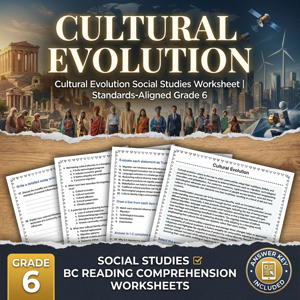 Grade 6 Social Studies Worksheet Bundle – BC Standards & Human-Environment Focus — included worksheet 1