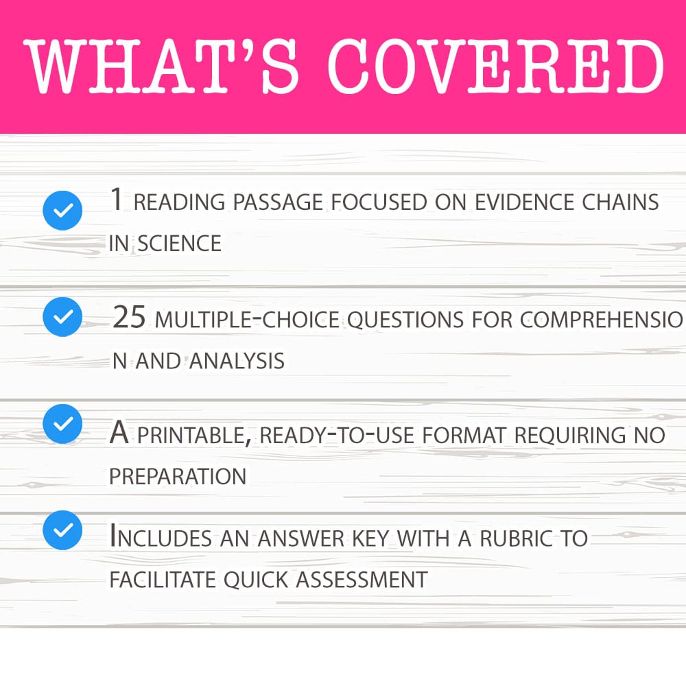 Grade 9 Science worksheet mcq paper worksheet — Grade 9 Science — Evidence Chains Worksheet MCQ Paper for Mastery — page 2