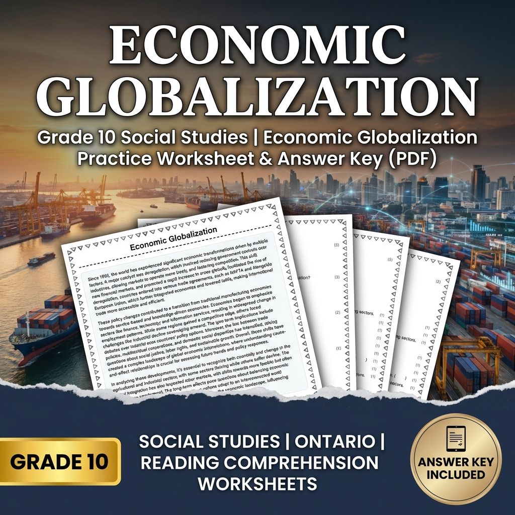 Grade 10 Social Studies | Economic Globalization Practice Worksheet & Answer Key