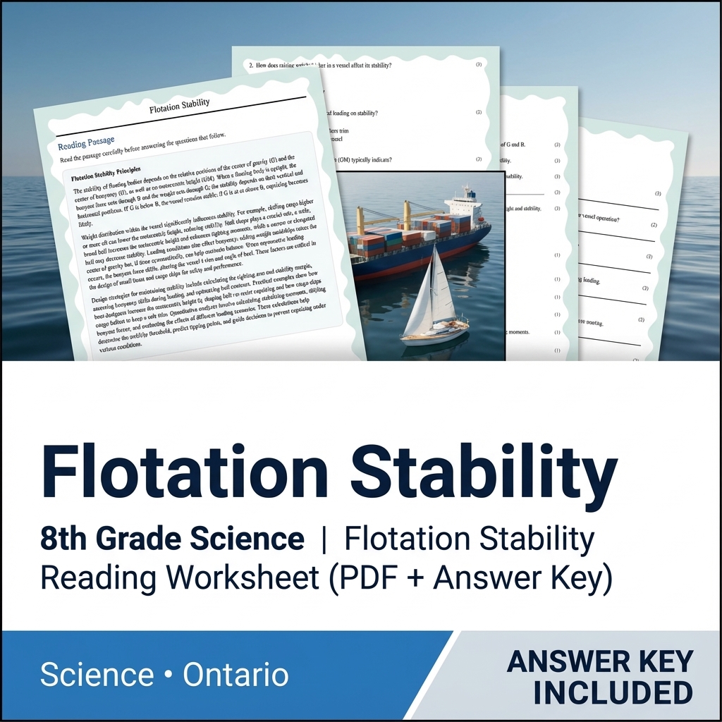 Grade 8 Science Worksheets Bundle | Biology, Physics & Earth Science Resources — included worksheet 3