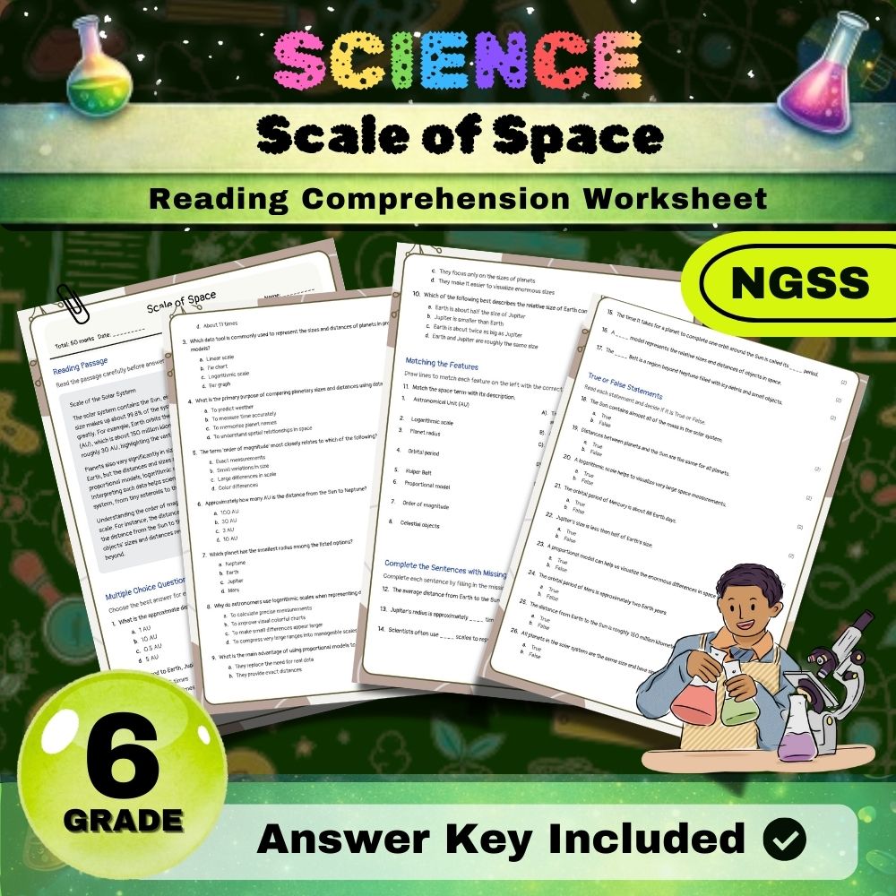 Grade 6 Science Worksheets Bundle | NGSS-Aligned — included worksheet 5